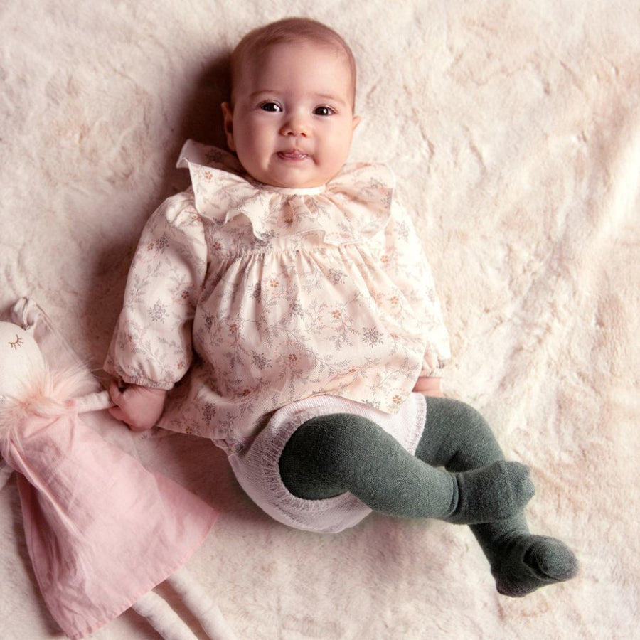 wedoble bluse für Babys in zartes rosa mit Blumen aus Baumwolle bei Gukys.com