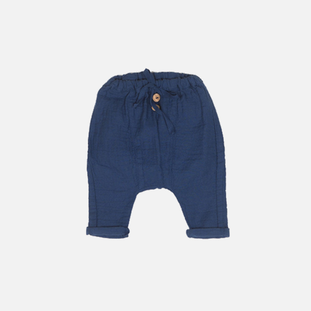 Baby und Kinderhose für den Sommer aus 100% Baumwolle in orange und blau bei Gukys.com für Jungs und Mädchen