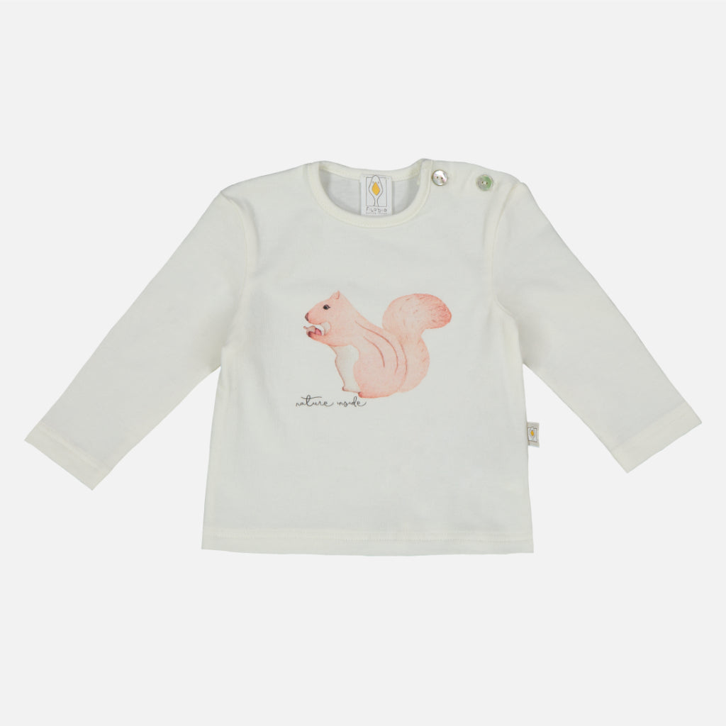Filobio Langarm Shirt für Mädchen mit Eichhörnchen aus Baumwolle von filobio bei gukys