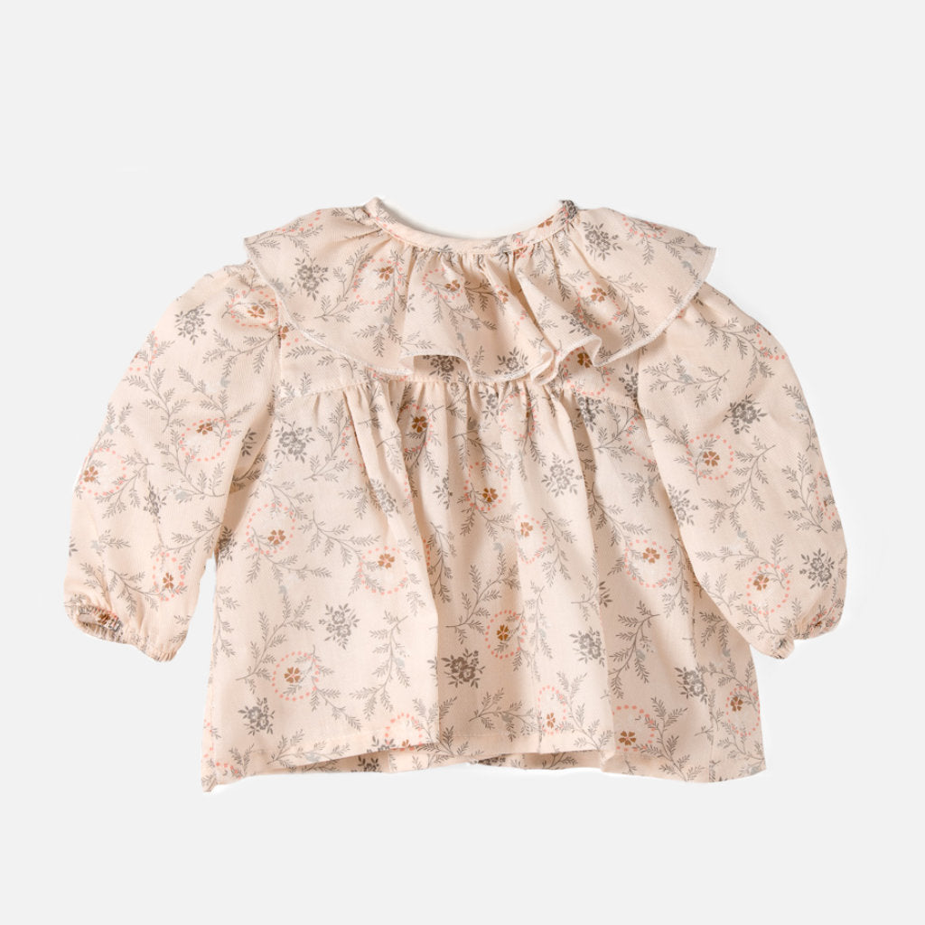 wedoble bluse für Babys in zartes rosa mit Blumen aus Baumwolle bei Gukys.com
